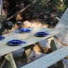 New Earth Estate Picnic Table and Enamel Dishes