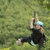 Ziplining around New Earth Estate